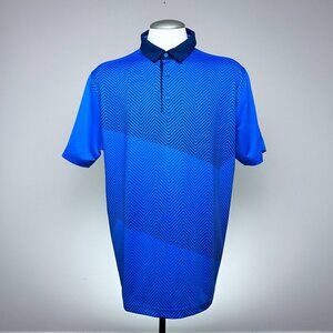 Under Armour HeatGear Loose Fit Golf Polo XL Blue Performance